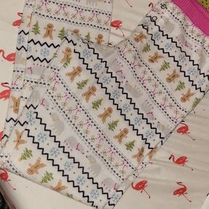 Size small Nordstrom gingerbread pink and white pajama pants